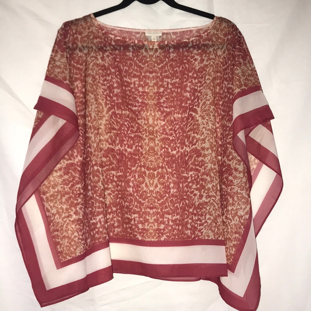 Talbots chiffon top